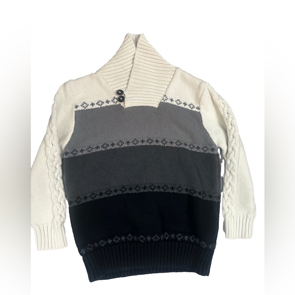 OshKosh Boys 5T Shawl Collar Cardigan‎ Grandpacore Cottagecore Old Money Preppy